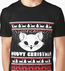 Meowy Christmas Graphic T-Shirt