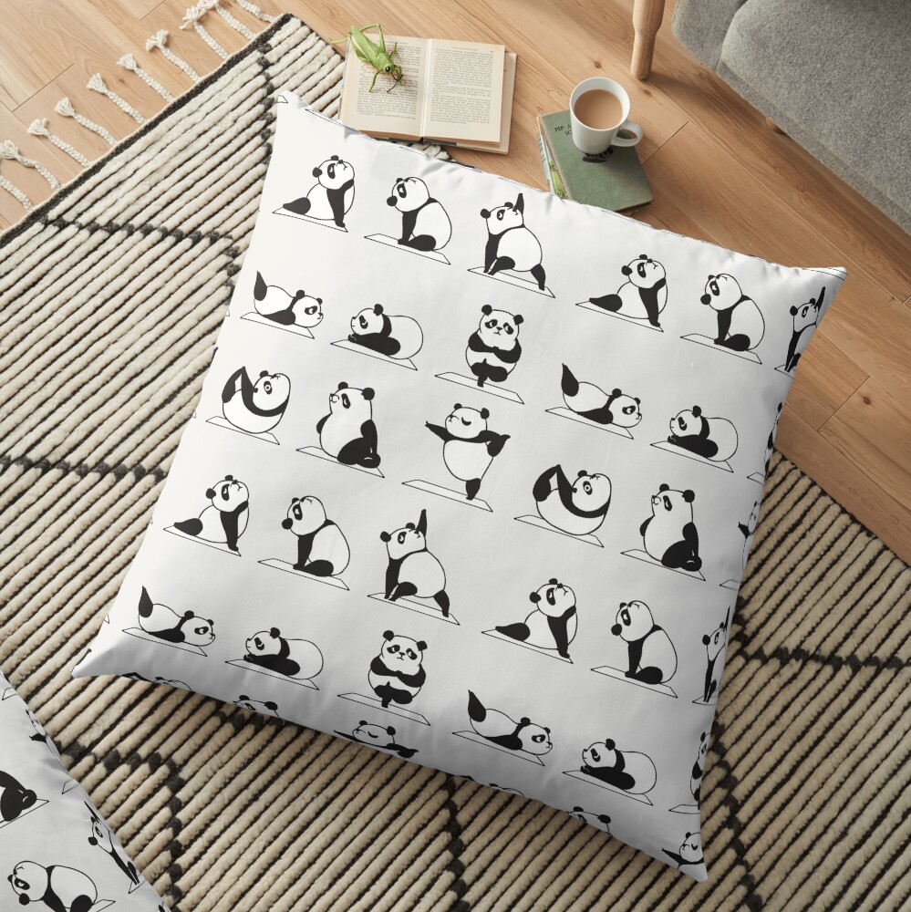 Panda Yoga Floor Pillow