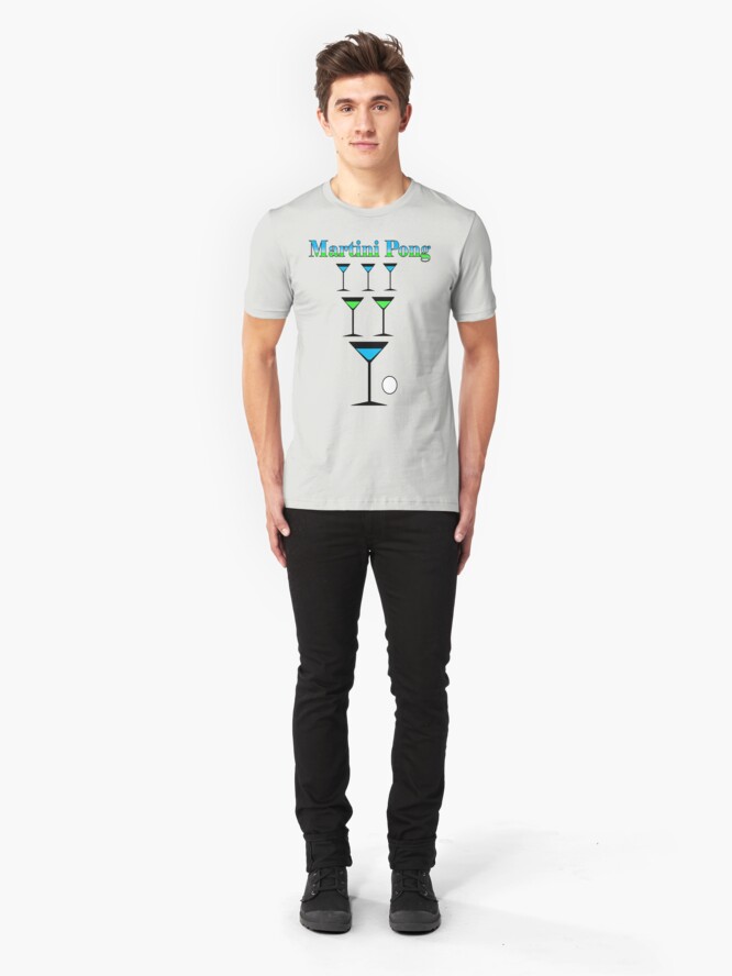 Alternate view of Martini Pong Slim Fit T-Shirt