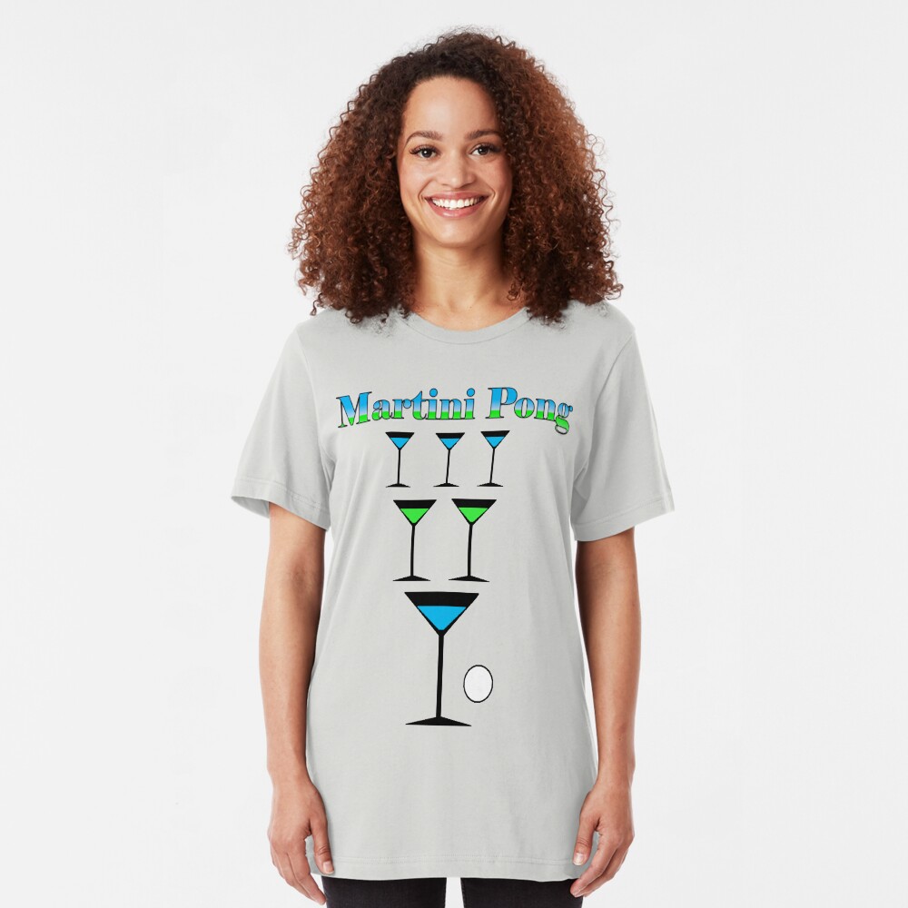 Martini Pong Slim Fit T-Shirt