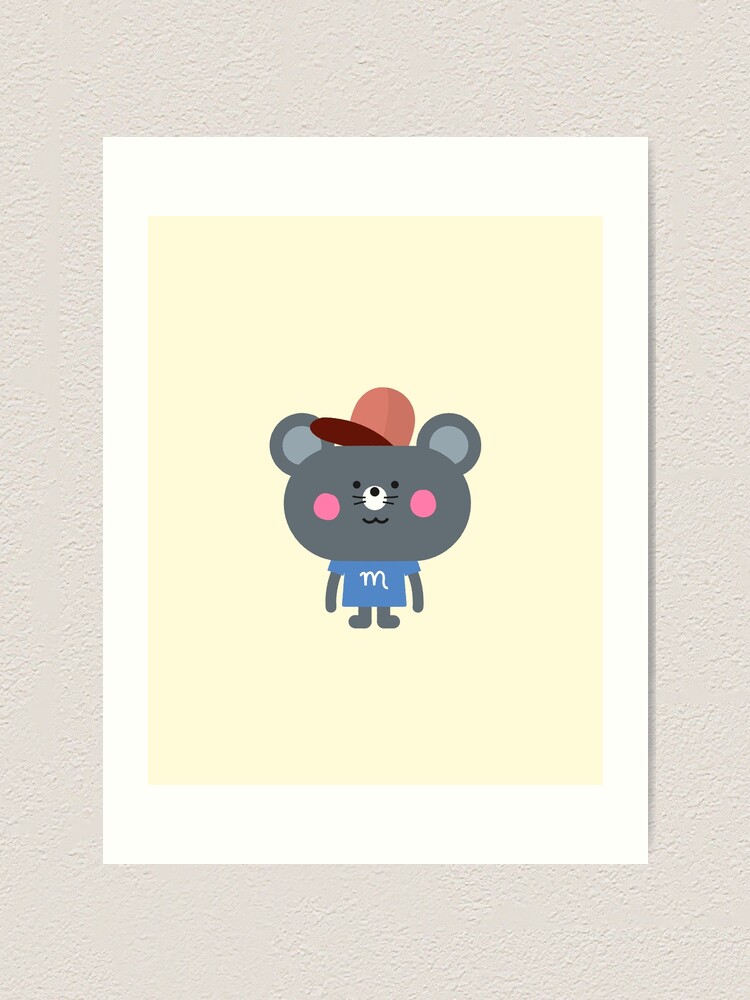 Funky Mouse Drawing Art Print By Tinygraphy Redbubble