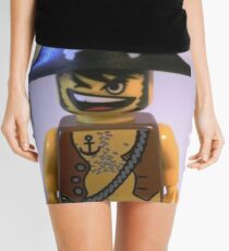Pirate Captain Minifigure with Flame Torch Mini Skirt