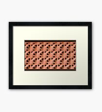 Peach Webbing Framed Print