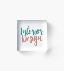 Interior Design Acrylic Block