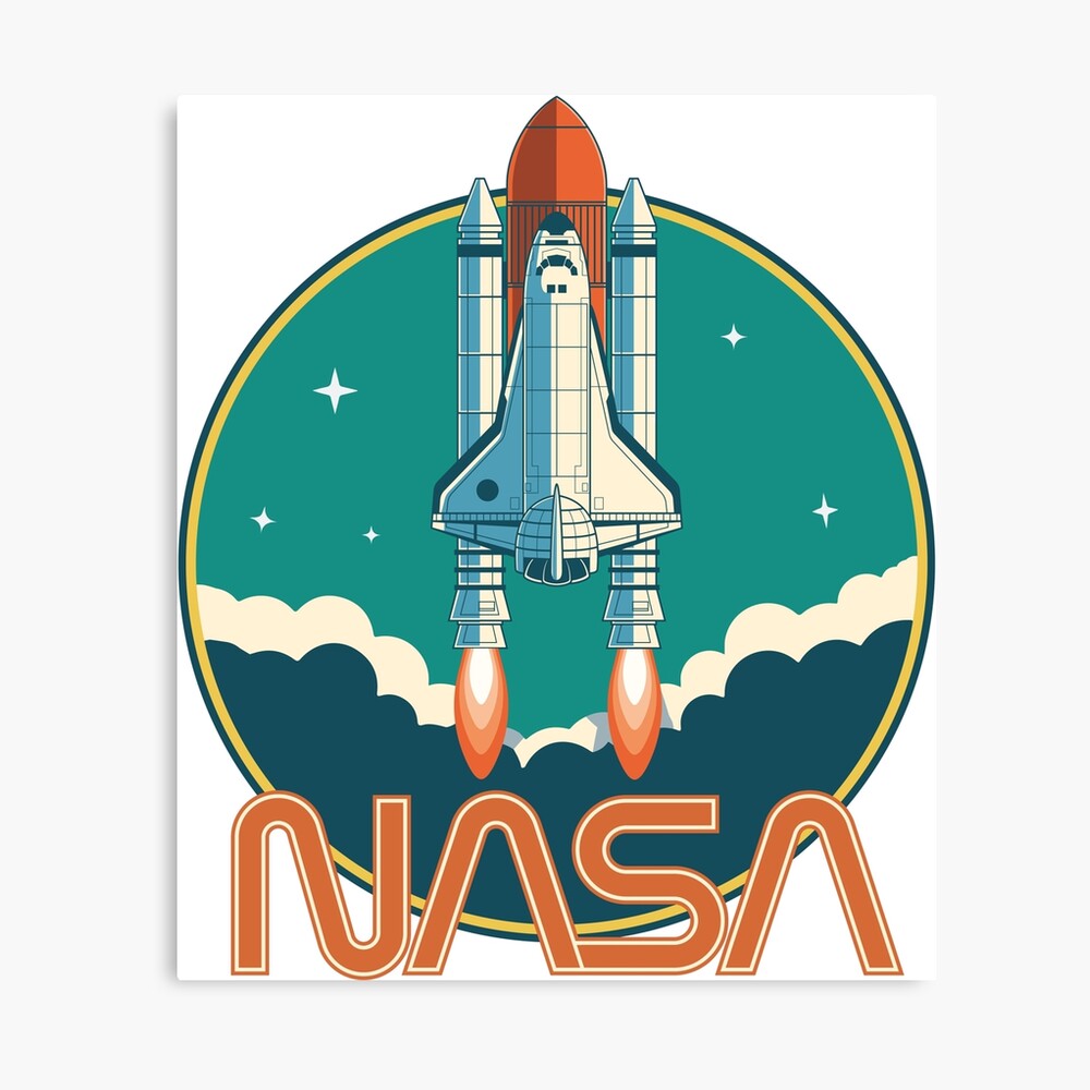 NASA Vintage Space Shuttle Logo Canvas Print