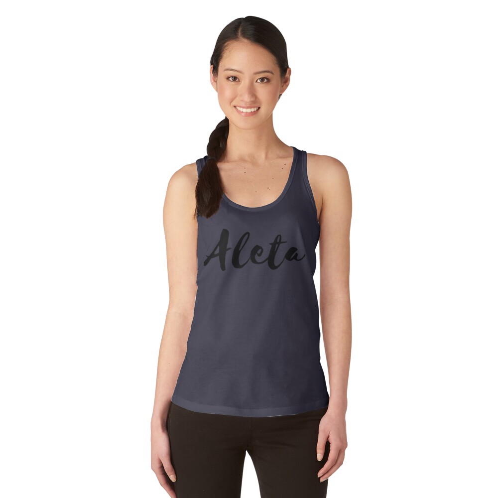 Mr Named Women's Tank Tops Basic Black Collection. Aleta