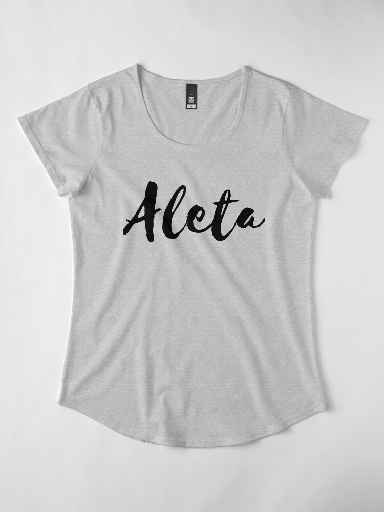 Mrs Named Women's Premium T-Shirts Basic Black Collection. Aleta - Image 5