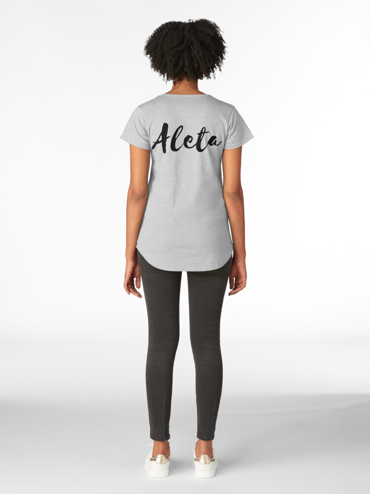 Mrs Named Women's Premium T-Shirts Basic Black Collection. Aleta - Image 2