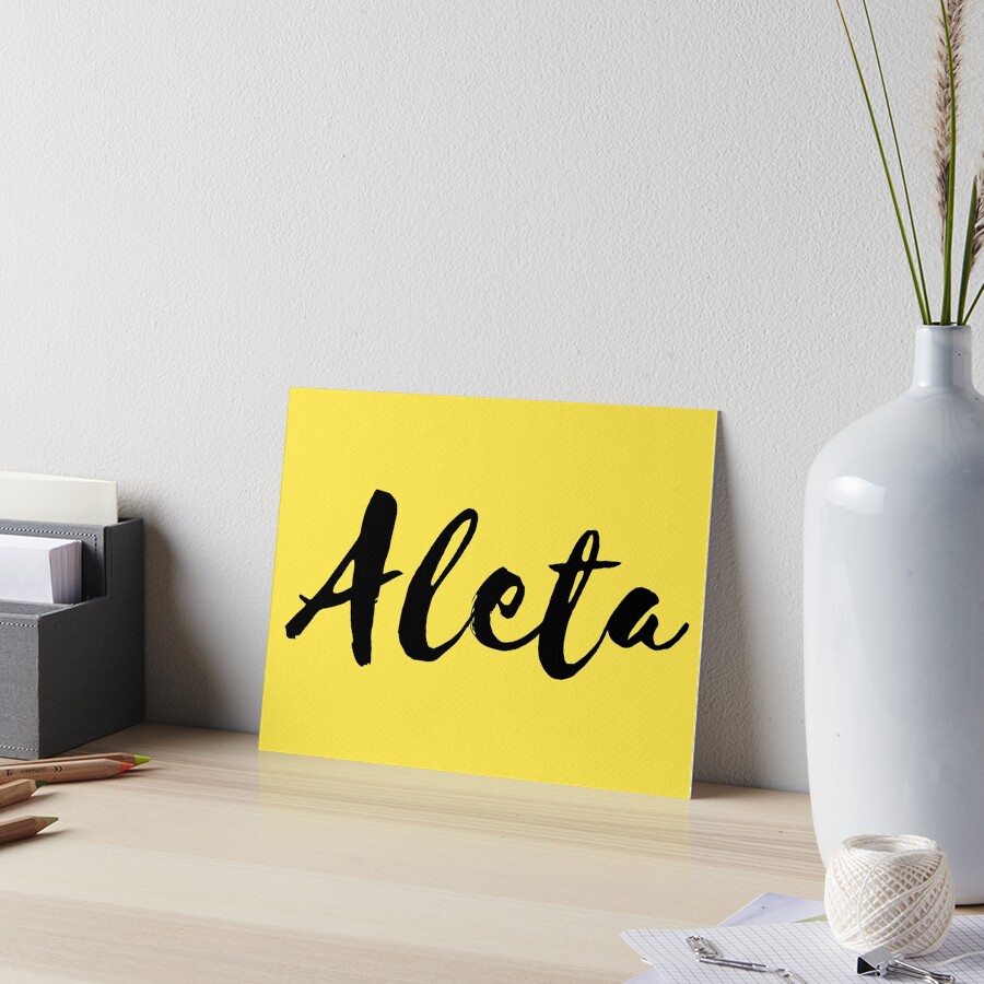 Mrs Named Art Board Basic Black Collection. Aleta