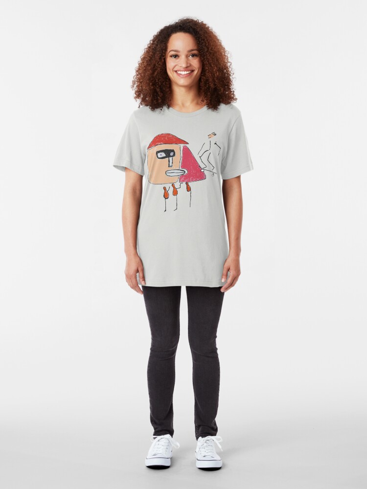 Alternative Ansicht von Ein Gangster, ein Skater und drei Einbeinige Slim Fit T-Shirt