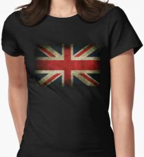 Grungy Union Jack Women's Fitted T-Shirt
