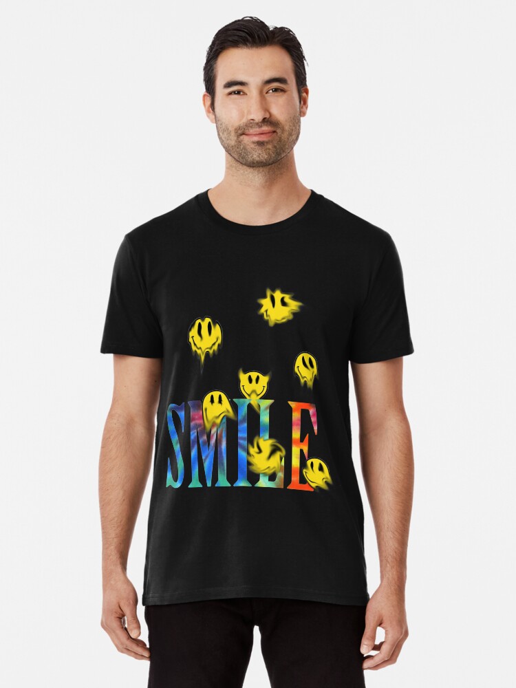 drippy smiley face t shirt
