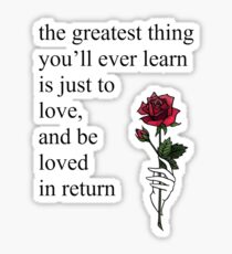 Moulin Rouge Come What May Quote Aesthetic Sticker