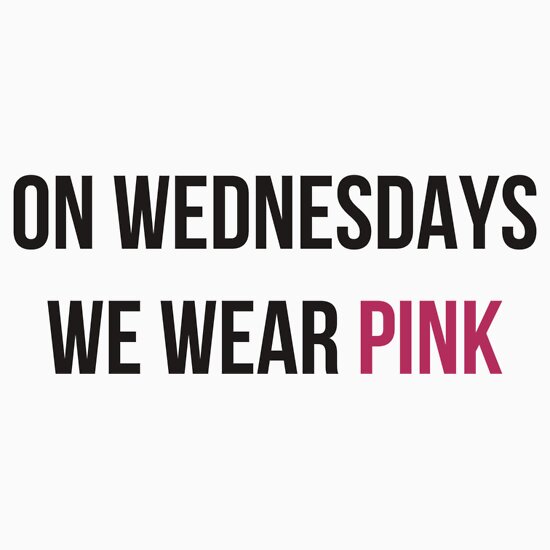 On Wednesdays We Wear Pink: Stickers | Redbubble