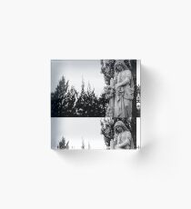 Angel gravestone Acrylic Block