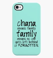 Vinilo o funda para iPhone Ohana significa familia