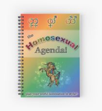 Cuaderno de espiral ¡La agenda homosexual!