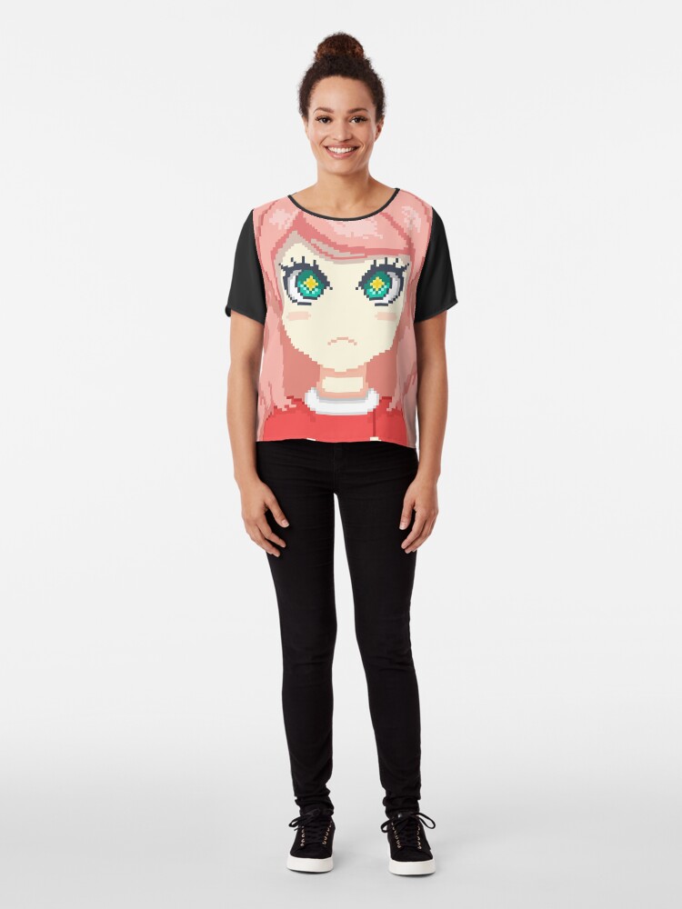 Alternate view of Void in the Sky - " I'm amazed " Sticker Chiffon Top