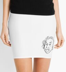 Minifalda Ilustraciones de Albert Einstein Con su famosa foto que muestra la lengua, camisetas, impresiones, pósters, bolsos