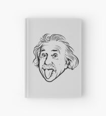 Cuaderno de tapa dura Ilustraciones de Albert Einstein Con su famosa foto que muestra la lengua, camisetas, impresiones, pósters, bolsos