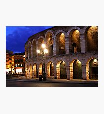 Night at the Arena in Verona Photographic Print