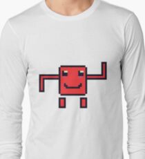 Mr Blocks Pixel Art Long Sleeve T-Shirt