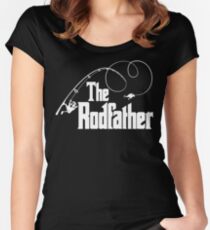 The Rodfather Fishing Parody T Shirt Women's Fitted Scoop T-Shirt