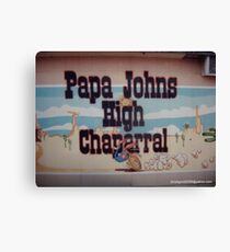 PAPA JOHN'S MURAL Canvas Print
