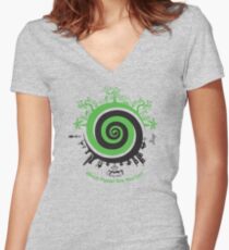 Which Planet Are You On? Women's Fitted V-Neck T-Shirt