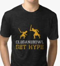 CLEGANEBOWL GET HYPE Tri-blend T-Shirt