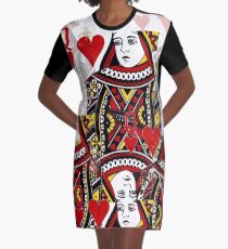 QUEEN OF HEARTS Graphic T-Shirt Dress