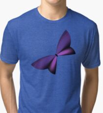 Purple Geometric Butterfly Tri-blend T-Shirt