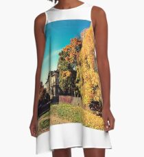 Autumn is Golden A-Line Dress
