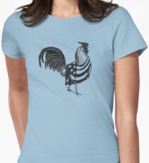 Patriotic Rooster Women's Fitted T-Shirt