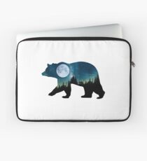 Starry Cosmic Forest Spirit Bear Laptop Sleeve
