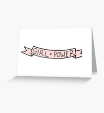 Mädchenpower Grußkarte