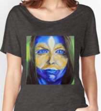 Blue Download (self portrait) Women's Relaxed Fit T-Shirt