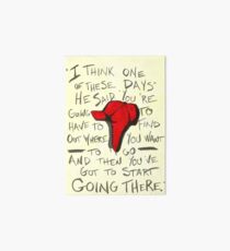 The Catcher in the Rye - Holden's Red Hunting Cap Art Board