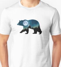 Starry Cosmic Forest Spirit Bear Unisex T-Shirt