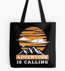 Adventure Is Calling - Mountains Explorer Tote Bag