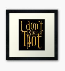 I Dont Give A Trumpet Toot (v1) Framed Print