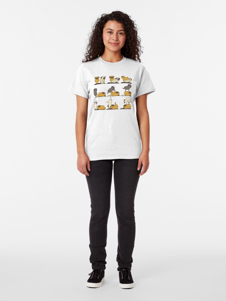 Alternate view of AcroYoga with The Pug Classic T-Shirt