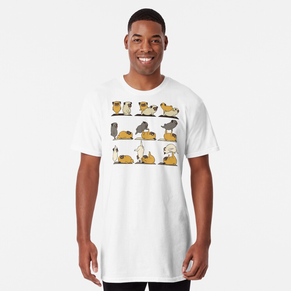 AcroYoga with The Pug Long T-Shirt