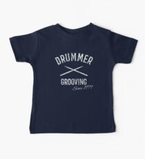 40th Birthday Gift Drummer 1979 Vintage Drum Baby Tee