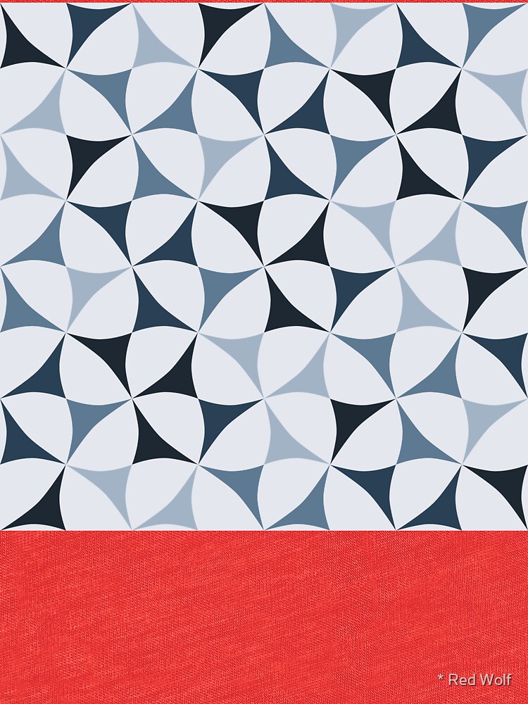 Geometric Pattern: Windmill: Winter by redwolfoz