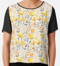 Gelbes Feld Chiffontop