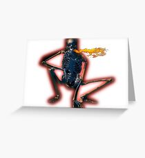 squelette feu Greeting Card