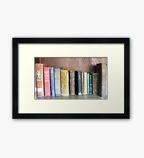 Old Volumes Framed Print