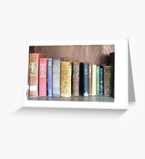 Old Volumes Greeting Card