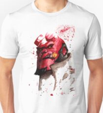 Hellboy Watercolor Design Comic Fanart Unisex T-Shirt